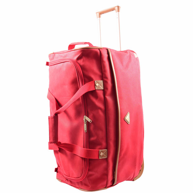 Roller Duffle Bags Wheeled Holdall Madrid Red 1