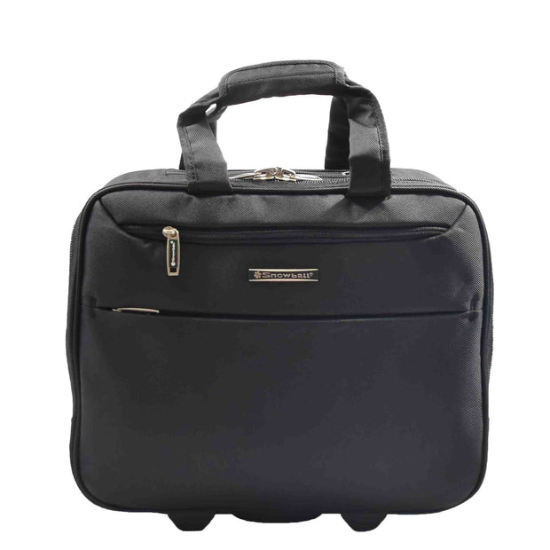 Pilot case Roller Briefcase Business Travel Carry-on Cabin Size Laptop Bag A681 Black
