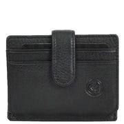Premium Leather Credit Card Holder Accordion Style Multi-Card Slots Wallet Organiser A164 Black