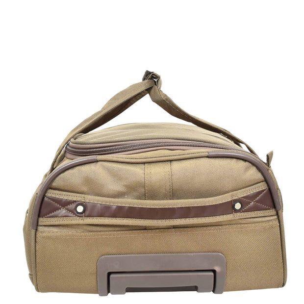 Overnight Wheeled Holdall Travel Bag A405 Beige-4