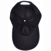 Genuine Leather Baseball Cap Sports Casual Viper Navy-5