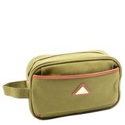 Travel Wash Bag Faux Leather Toiletry Bags A282 Green 5