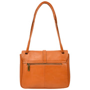 Ladies Leather Handbag 2-in-1 Shoulder Crossbody Bag Classic Organiser with Multiple Pockets Hilda Tan