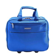 Pilot Case Roller Briefcase Business Travel Carry-on Cabin Size Laptop Bag A681 Blue