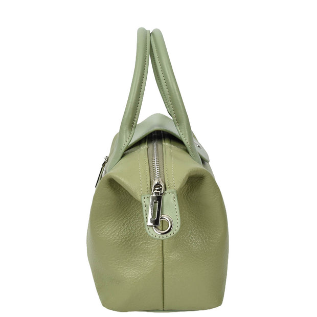 Womens Genuine Leather Top-Handle Bag Tote Style Casual Outgoing Fashion Handbag Amy Mint Green