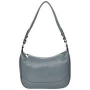 Real Leather Hobo Handbag Womens Shoulder Bag Cross Body Multi Straps A688 Teal-4