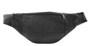Bum Bag Soft Black Leather Travel Holiday Mobile Money Belt Waist Pack Hip Pouch A301