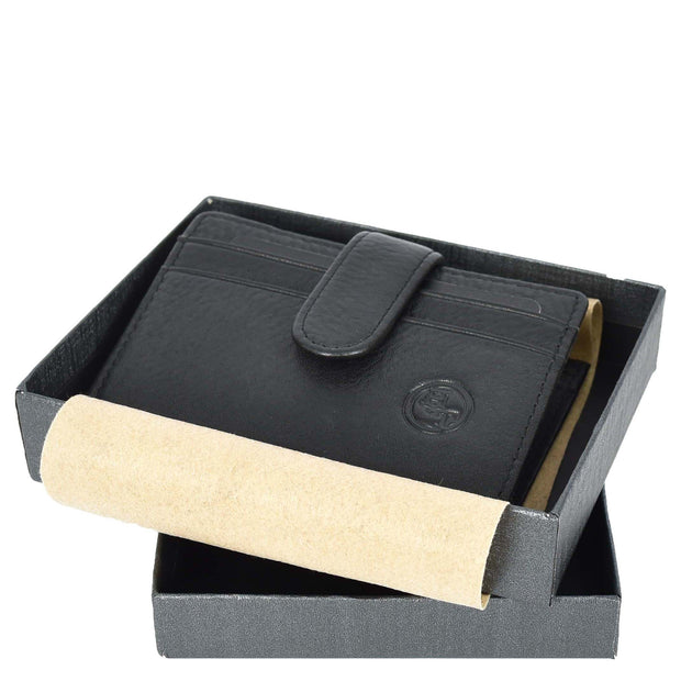 Premium Leather Credit Card Holder Accordion Style Multi-Card Slots Wallet Organiser A164 Black