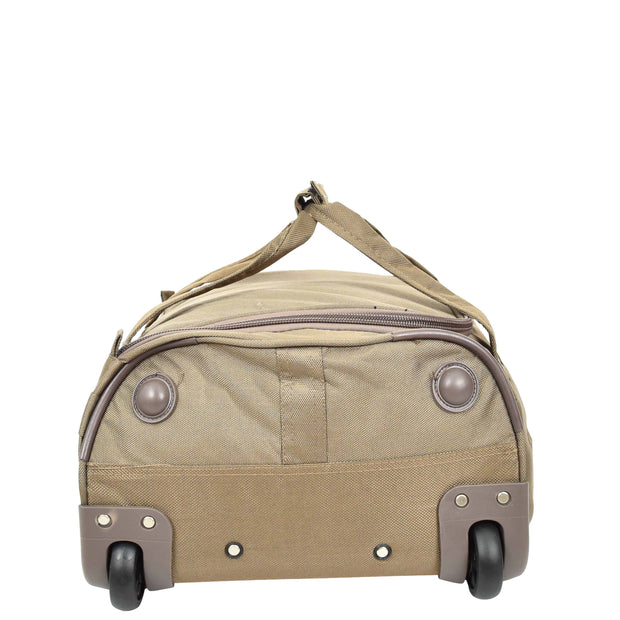 Overnight Wheeled Holdall Travel Bag A405 Beige-5