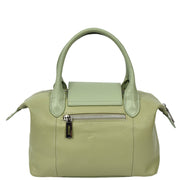 Womens Genuine Leather Top-Handle Bag Tote Style Casual Outgoing Fashion Handbag Amy Mint Green