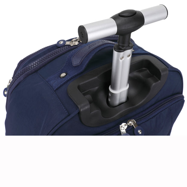 Rolling Backpack with Wheels, Laptop Travel Rucksack Multiple Compartments for Hiking, Camping, Business Casual Travel Cabin Size Bag Flack Grey