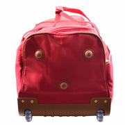 Roller Duffle Bags Wheeled Holdall Madrid Red 7