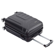 Hard Shell Cabin Bag Expandable 4 Wheeled Spinner Luggage Rio Black 6