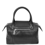 Womens Genuine Leather Top-Handle Bag Tote Style Casual Outgoing Fashion Handbag Amy Black