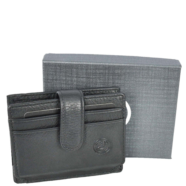 Premium Leather Credit Card Holder Accordion Style Multi-Card Slots Wallet Organiser A164 Black