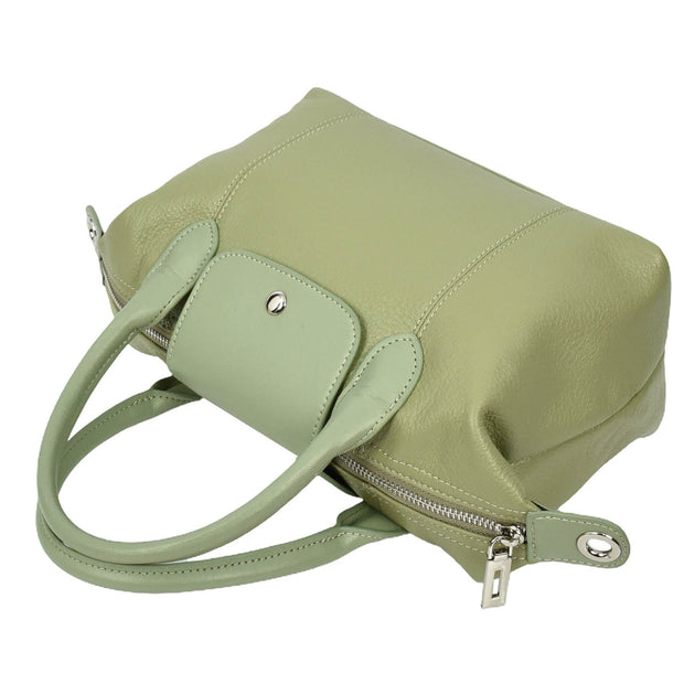 Womens Genuine Leather Top-Handle Bag Tote Style Casual Outgoing Fashion Handbag Amy Mint Green