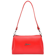 Women Girls Premium Leather Small Handbag Shoulder Crossbody Messenger Bag A3017 Red