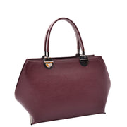 Womens Genuine Leather Handbag Large Size Casual Outgoing Fashion Bag A562 Burgundy