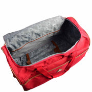 Roller Duffle Bags Wheeled Holdall Madrid Red 8