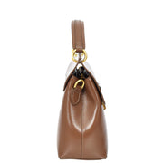 Womens Real Leather Handbag Small Evening Outgoing Fashion Tote Bag A776 Khaki