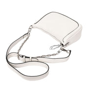 Women Real Leather Shoulder Bag Casual Multi Strap Hobo Handbag A928 White-7