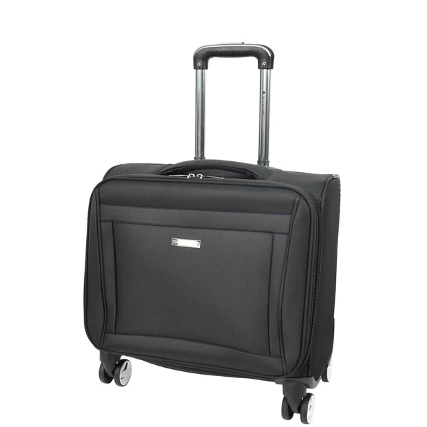 4 Wheel Pilot Case Lightweight TSA Lock Cabin Size Travel Business Bag Crew