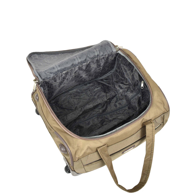 Overnight Wheeled Holdall Travel Bag A405 Beige-6