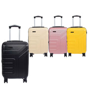 Hard Shell Cabin Bag Expandable 4 Wheeled Spinner Luggage Rio Black 8