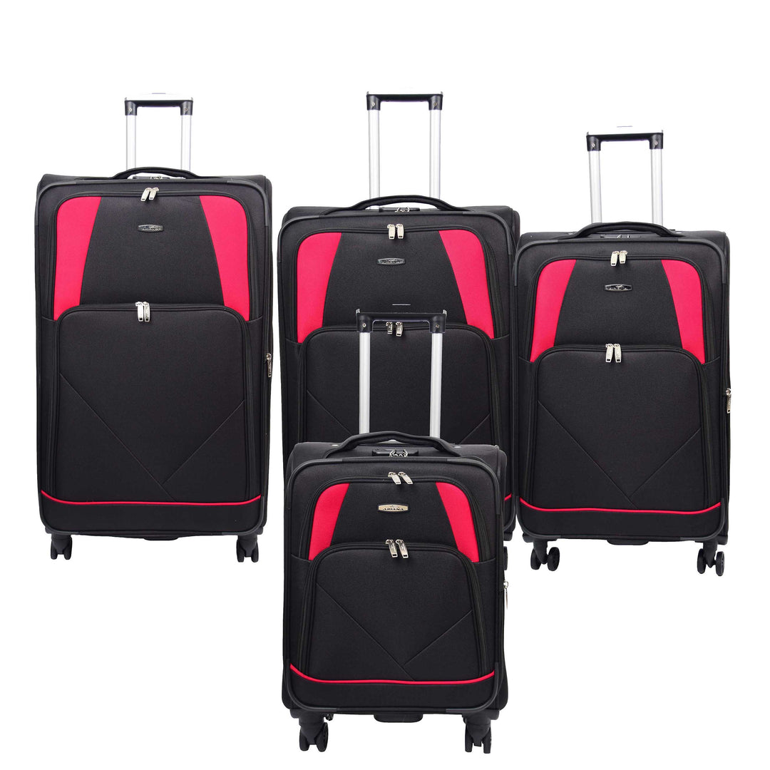 Four wheel soft suitcase outlet