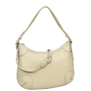 Womens Real Leather Shoulder Bag Classic Outgoing Fashion Cross Body Style Kerry Taupe