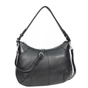 Womens Real Leather Shoulder Bag Classic Outgoing Fashion Cross Body Style Kerry Black