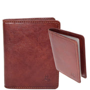 RFID Protected Bi-fold Wallet Small Credit Card Holder Geneva Tan 7