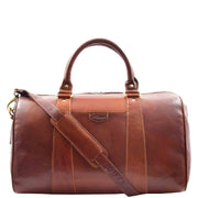 Real Leather Large Size Luxury Duffle Bag ROVE Chestnut 1