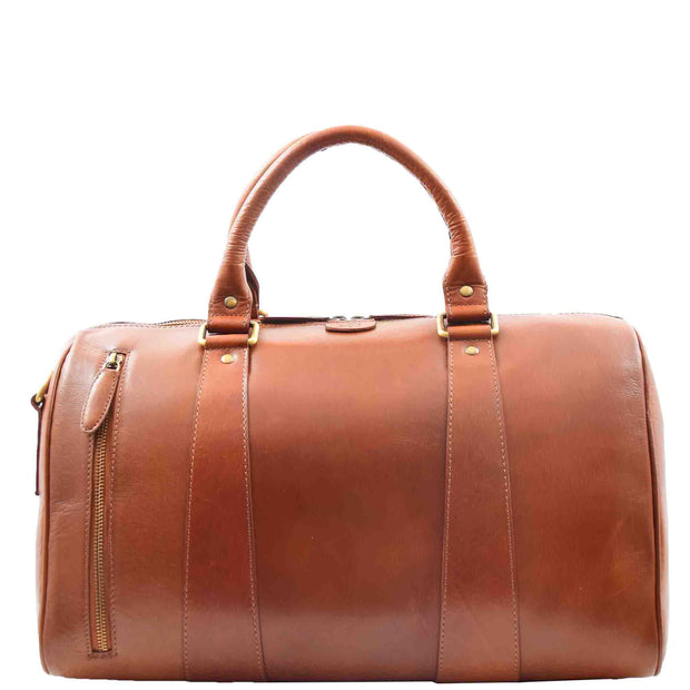 Real Leather Large Size Luxury Duffle Bag ROVE Cognac 2