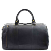 Real Leather Large Size Luxury Duffle Bag ROVE Black 2