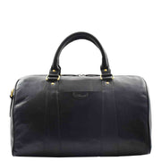 Real Leather Large Size Luxury Duffle Bag ROVE Black 5