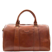 Real Leather Large Size Luxury Duffle Bag ROVE Cognac 5