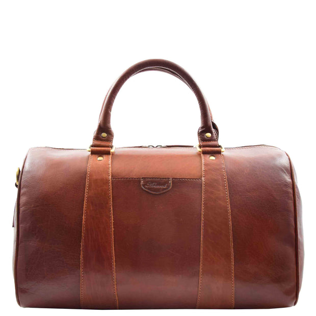 Real Leather Large Size Luxury Duffle Bag ROVE Chestnut 5