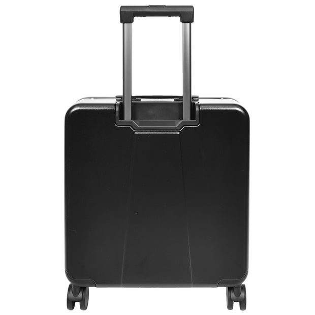 Pilot Case Hard PC Laptop Bag 4 Wheels Business Travel Luggage Scoot Black-2