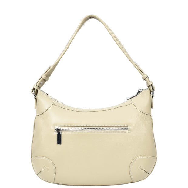 Womens Real Leather Shoulder Bag Classic Outgoing Fashion Cross Body Style Kerry Taupe