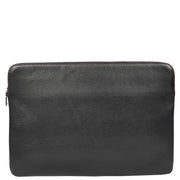 Real Leather Slim Laptop Sleeves Case 15inch Document Folder Organiser Folio Bag A1041 Black