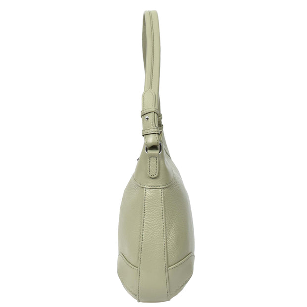 Womens Real Leather Shoulder Bag Classic Outgoing Fashion Cross Body Style Kerry Mint Green