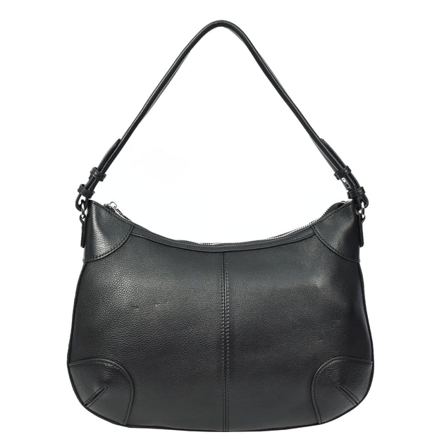 Womens Real Leather Shoulder Bag Classic Outgoing Fashion Cross Body Style Kerry Black