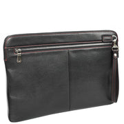 Real Leather Slim Laptop Sleeves Case 15inch Document Folder Organiser Folio Bag A1041 Black