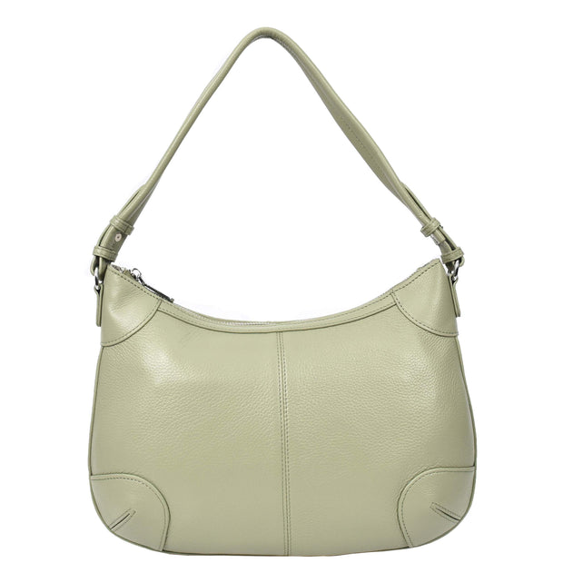 Womens Real Leather Shoulder Bag Classic Outgoing Fashion Cross Body Style Kerry Mint Green