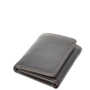 Mens Leather Trifold Wallet Slim with RFID Blocking ID Window Multiple Card Slots Gift Boxed - John Brown