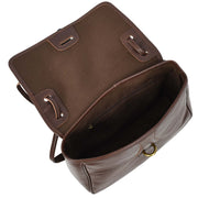 Ladies Leather Handbag 2-in-1 Shoulder Crossbody Bag Classic Organiser with Multiple Pockets Hilda Coffee