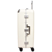 Premium Luggage Metal Frame Hard Side Spinner 8 Wheels TSA Latch PC Shell Suitcases Elite Beige large-3