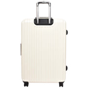 Premium Luggage Metal Frame Hard Side Spinner 8 Wheels TSA Latch PC Shell Suitcases Elite Beige large-4