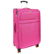 4 Wheel Soft Suitcases Lightweight Expandable Luggage TSA Lock Travel Bags Trivial Pink